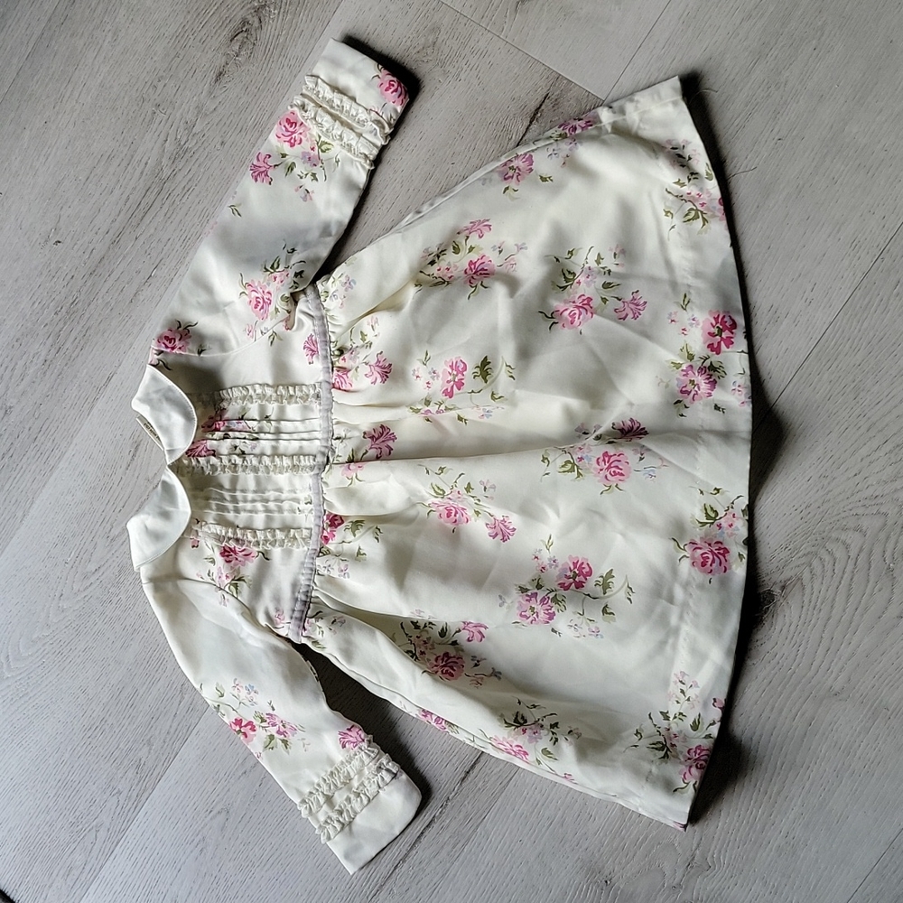 LAURA ASHLEY dress floral vintage style formal girl